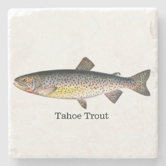 Tahoe Trout Fish Stone Coaster
