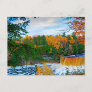Tahquamenon Falls in Autumn, Michigan Postcard