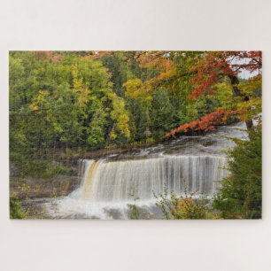 Tahquamenon Falls in Fall Jigsaw Puzzle