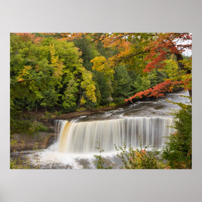 Tahquamenon Falls in Fall Poster (Front)