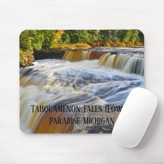 Tahquamenon Falls (Lower)  Paradise Michigan Mouse Mat (With Mouse)