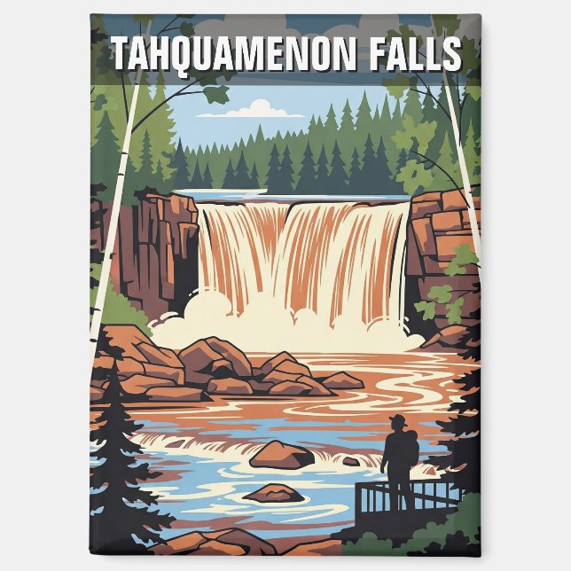 Tahquamenon Falls Michigan Travel Magnet (Front)