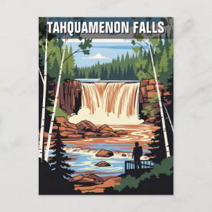 Tahquamenon Falls Michigan Travel Postcard