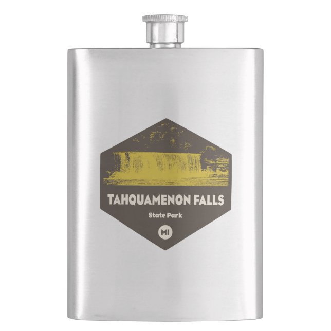 Tahquamenon Falls State Park Michigan Hip Flask (Front)