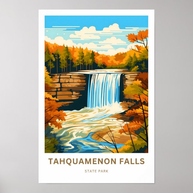 Tahquamenon Falls State Park Travel Print (Front)