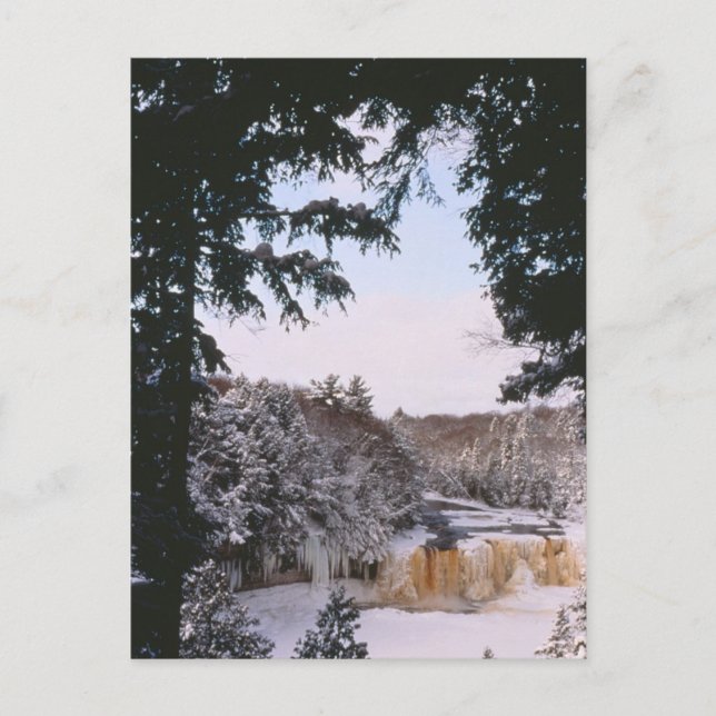 Tahquamenon Frozen Falls Postcard (Front)