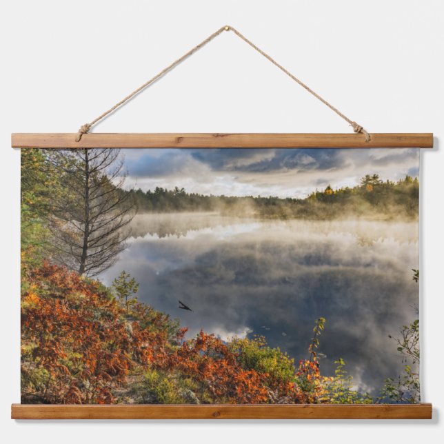 Tahquamenon River Sunrise | Paradise, Michigan Hanging Tapestry (Front)