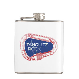 Tahquitz Rock California Climbing Carabiner Hip Flask