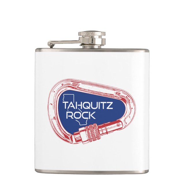 Tahquitz Rock California Climbing Carabiner Hip Flask (Front)
