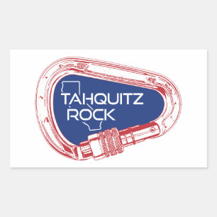 Tahquitz Rock California Climbing Carabiner Rectangular Sticker