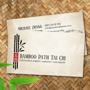 Tai Chi and Qigong - Bamboo Business Card