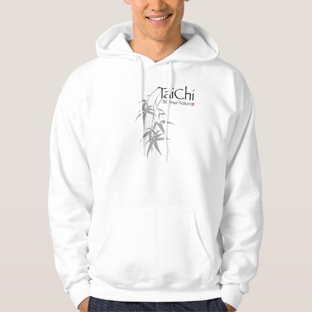 Tai Chi 'Be Your Action' Bamboo Light Hoodie (LG) (Front)