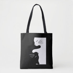 Tai Chi Cat Zen Master Kitty Balance Tote Bag