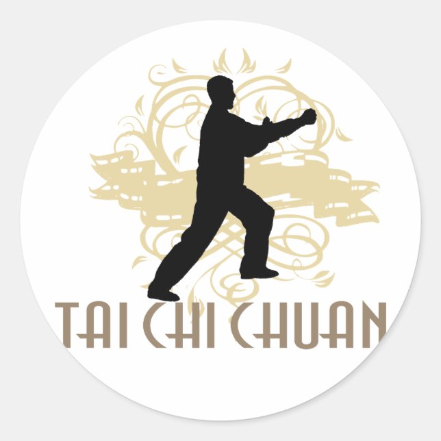 Tai Chi Chuan Classic Round Sticker (Front)