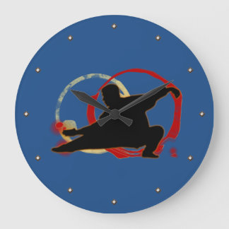 Tai Chi Chuan Large Clock