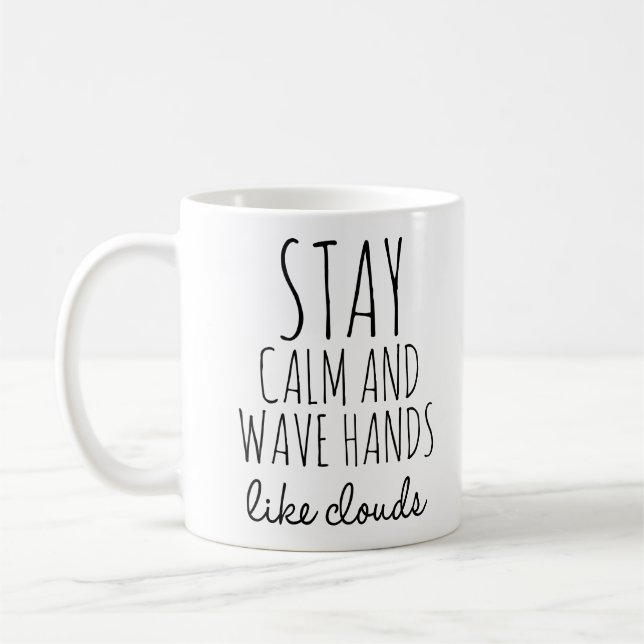 Tai Chi Coffee Mug, Wave Hands Like Clouds Mug (Left)