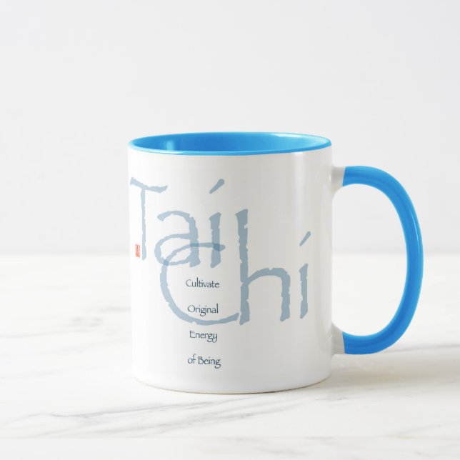 Tai Chi Cultivate Original Energy (Blue) Mug (Right)