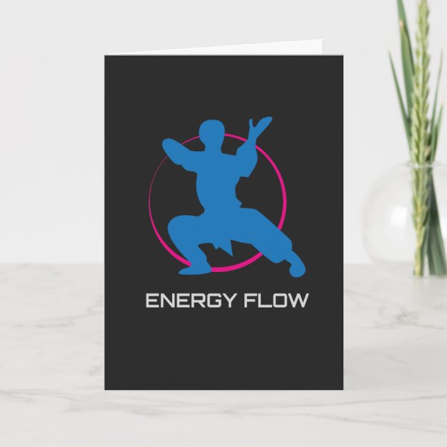 Tai Chi Energy Flow Martial Arts Card (Front)