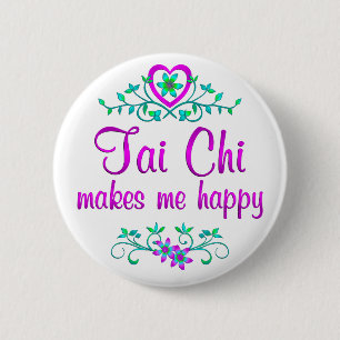 Tai Chi Happy 6 Cm Round Badge