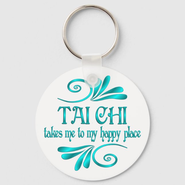 Tai Chi Happy Place Key Ring (Front)