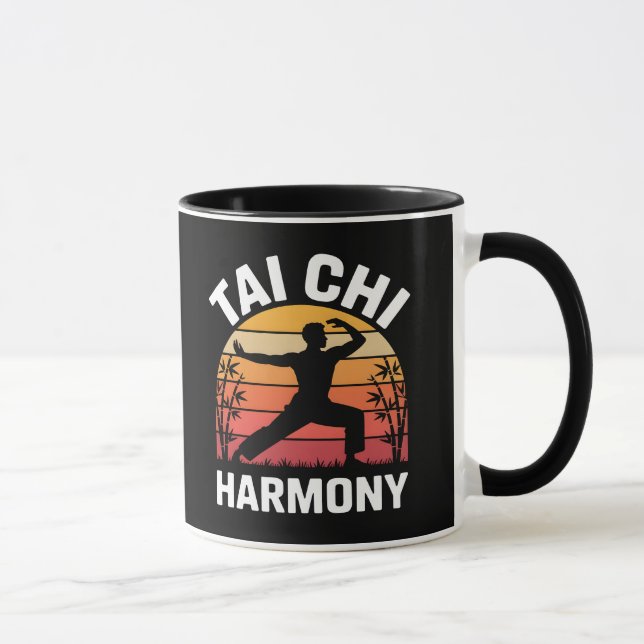 Tai Chi Harmony – Sunset Silhouette Mug (Right)