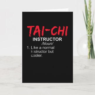Tai Chi Instructor Card