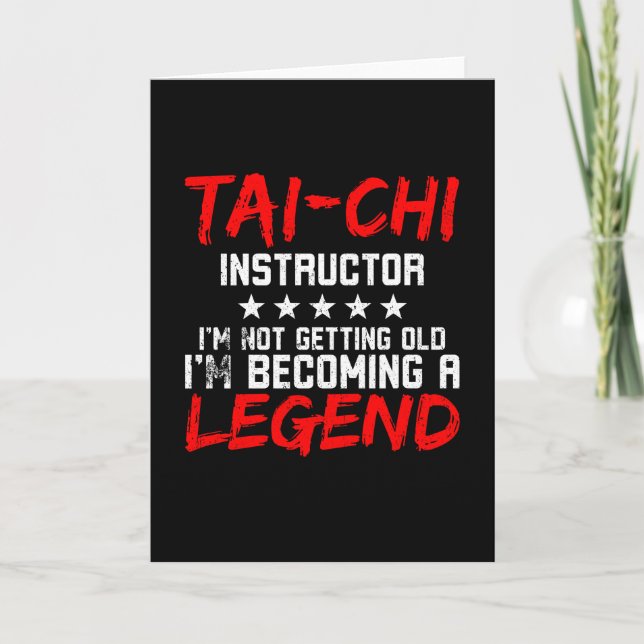Tai Chi Instructor Tai Chi Legend Card (Front)