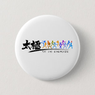 Tai Chi kung fu(功夫)  6 Cm Round Badge