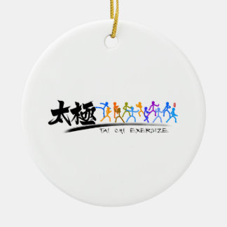Tai Chi kung fu(功夫) Ceramic Tree Decoration