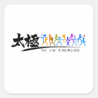 Tai Chi kung fu(功夫) Square Sticker