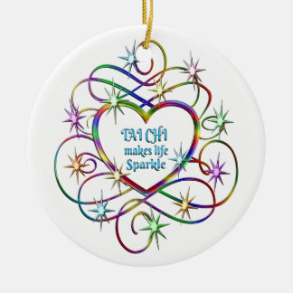 Tai Chi Makes Life Sparkle Ceramic Tree Decoration