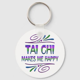 Tai Chi Makes Me Happy Key Ring