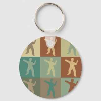 Tai Chi Pop Art Key Ring