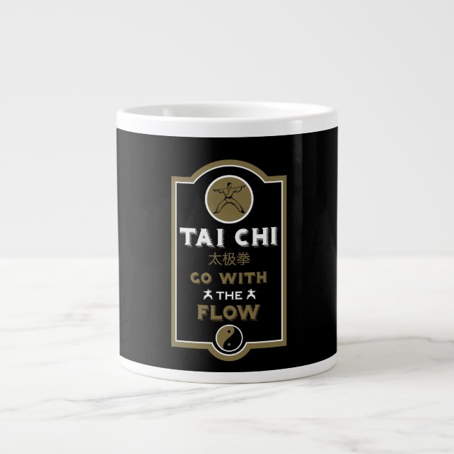 Tai Chi Practitioner Gift Large Coffee Mug (Front)