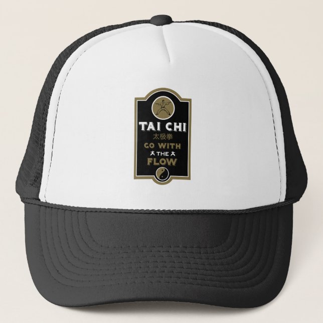 Tai Chi Practitioner Gift Trucker Hat (Front)