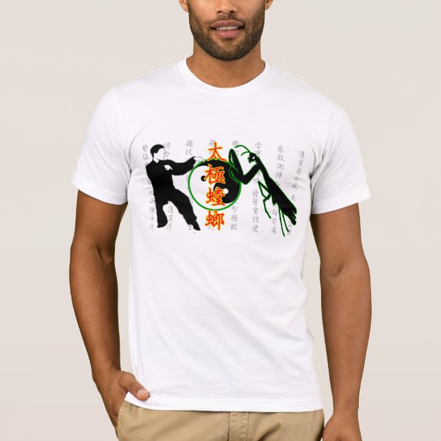 Tai Chi Praying Mantis - light shirt (Front)