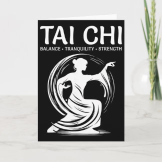 Tai Chi Qigong Crane Martial Arts Yoga Meditation Card
