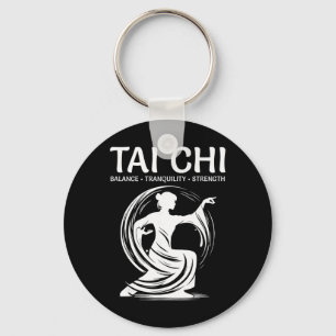 Tai Chi Qigong Crane Martial Arts Yoga Meditation Key Ring
