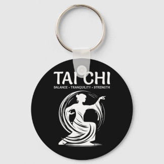 Tai Chi Qigong Crane Martial Arts Yoga Meditation Key Ring