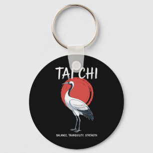 Tai Chi Qigong Crane Martial Arts Yoga Meditation  Key Ring