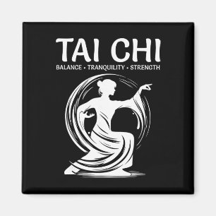 Tai Chi Qigong Crane Martial Arts Yoga Meditation  Magnet