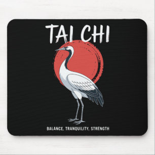 Tai Chi Qigong Crane Martial Arts Yoga Meditation Mouse Mat