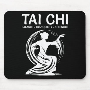 Tai Chi Qigong Crane Martial Arts Yoga Meditation Mouse Mat
