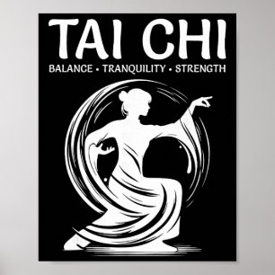 Tai Chi Qigong Crane Martial Arts Yoga Meditation  Poster