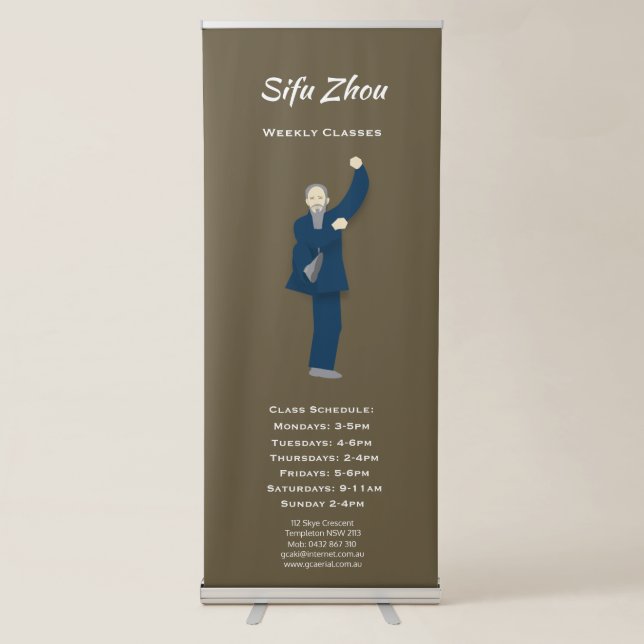 Tai Chi Retractable Banner (Front)