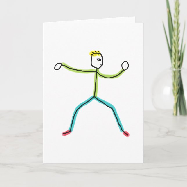 Tai Chi Stickman Card (Front)