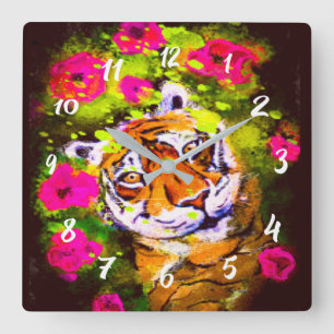 Tai Chi Tiger Let’s Party Large Clock