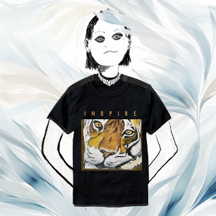  Tai Chi Tiger, Personalise Text T-Shirt