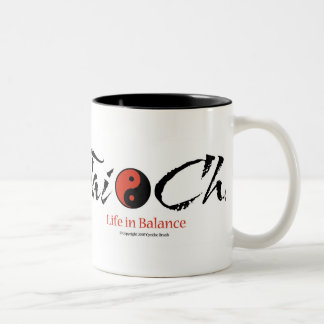 Tai Chi Yin/Yang 'Life In Balance' Two Tone Mug