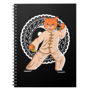 Tai Chi Ying Yang Tai Chi Cat Notebook